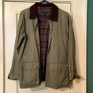 Lands’ End jacket with corduroy collar size large